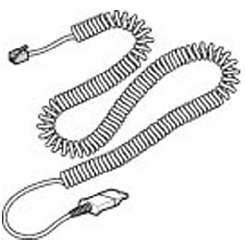 Plantronics 40976-01 Coil Cable QD to Modular with QD Locks for M12