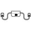 86009-01 | Savi Telephone Interface Cable | Plantronics | savi cable