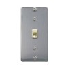 ICC Wall Phone Plate - 6P6C, Stainless Steel