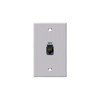 PanelCrafters PC-G1660-E-P-C | CAT5e feedthrough single gang wall plate.
