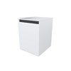AVFI Single 12U Rack Credenza - Designer White