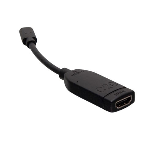 C2G USB-C to HDMI Video Dongle Adapter Converter 4K, Black