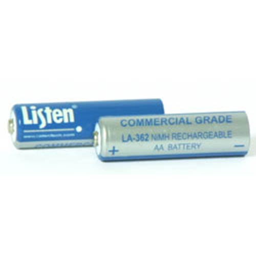 Listen Technologies LA-362 Rechargeable AA NiMH Batteries (pkg. of 2)