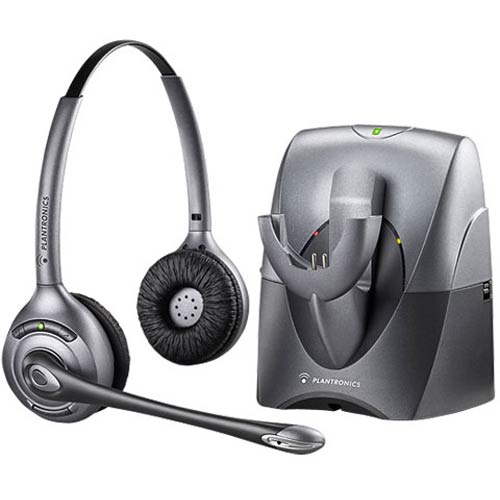 CS361N | SupraPlus Wireless Binaural Noise Canceling Headset | Plantronics | 70520-01, 70520-02, SupraPlus Wireless, Binaural, Noise Canceling