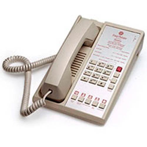 Diamond Plus 5 A | Single-line Hospitality Phone with 5 Guest Service Buttons - Ash | Teledex | DIA65139, Diamond Series, Hospitality Phone, Guest Room Phone, Lobby Phone, 00G1250