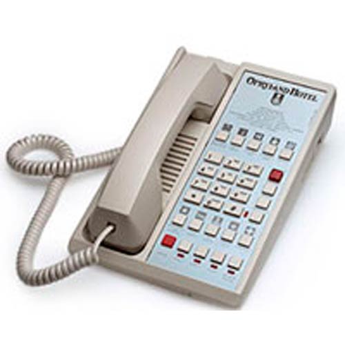 Diamond L2S-10E A | 2-Line Hospitality Speakerphone with 10 Guest Service Buttons - Ash | Teledex | DIA67359, Diamond Series, Hospitality Phone, Guest Room Phone, Lobby Phone, Hotel Speakerphone, 2-line, 00G2100