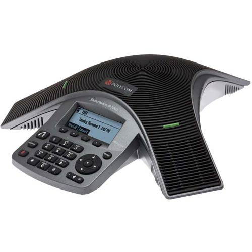 Polycom SoundStation IP 5000-AC Conference IP Phone w/ AC Power Supply