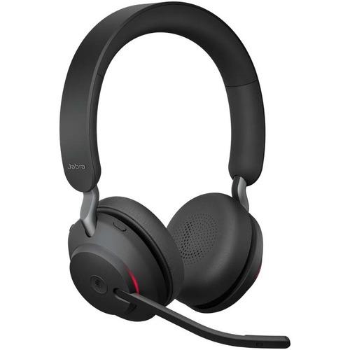 Jabra Evolve 2 65 Wireless Headset Link 380a MS Stereo Headset - Black