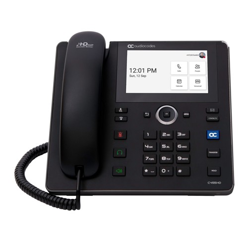 AudioCodes C455HD IP Phone, Black