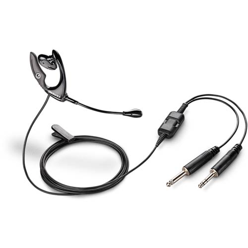 HP Poly MS200 Commercial Aviation Headset (2 plugs)