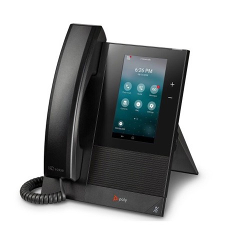 HP Poly CCX 500 Business Media Phone. Open SIP. Ships with NA power supply