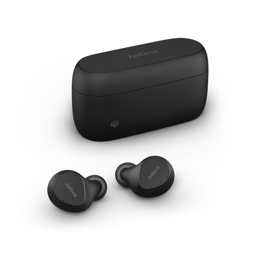 Jabra Evolve2 Buds - USB-A UC with Wireless Charging Pad, USB-C, Black