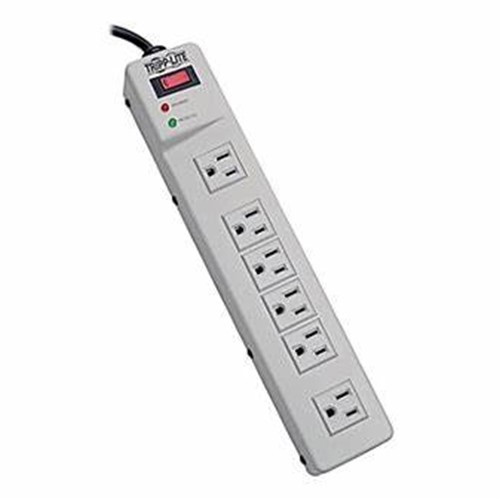 Tripp Lite Surge Protector Power Strip 120V Right Angle 6 Outlet Metal 6' Cord