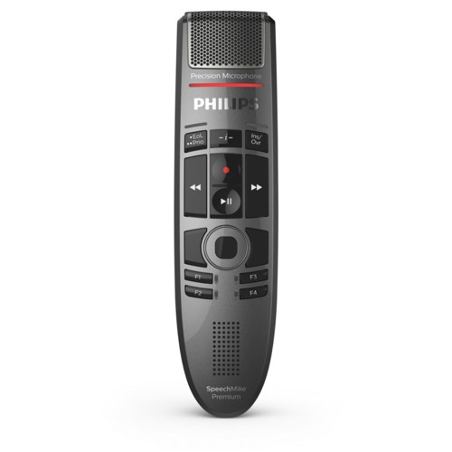 Philips SpeechMike Premium Touch Dictation Microphone, SMP3700, SMP3710, SMP3720, Black
