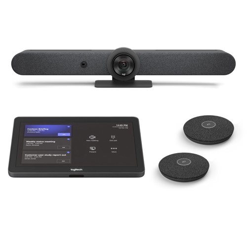 Logitech Android Medium Room - Logitech Rally Bar with Logitech Tap IP - Graphite and Audio