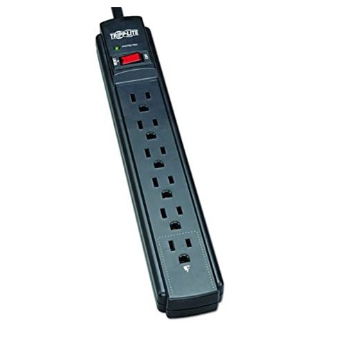 Tripp Lite Surge Protector Power Strip 120V 6 Outlet 6' Cord 790 Joule Black