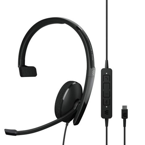 EPOS Double-sided headset, wired USB-C, USB-C to A adaptor