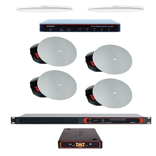 Biamp MTR Large Room Table Mic Bundle w/Black Microphones & QuickStart