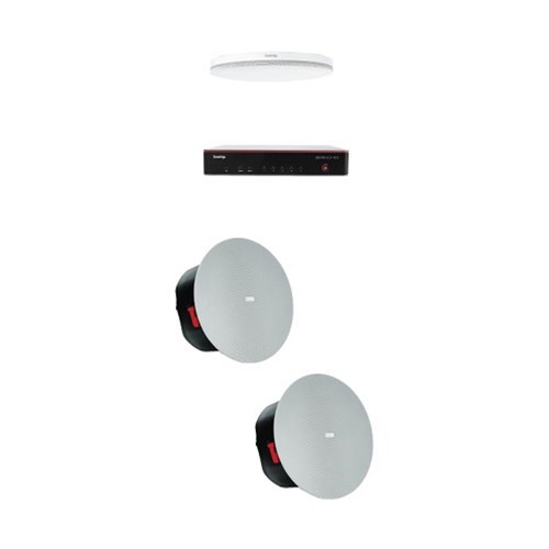 Biamp MRB-M-SCX400-C Medium meeting room bundle with Devio SCX 400 and white ceiling microphone