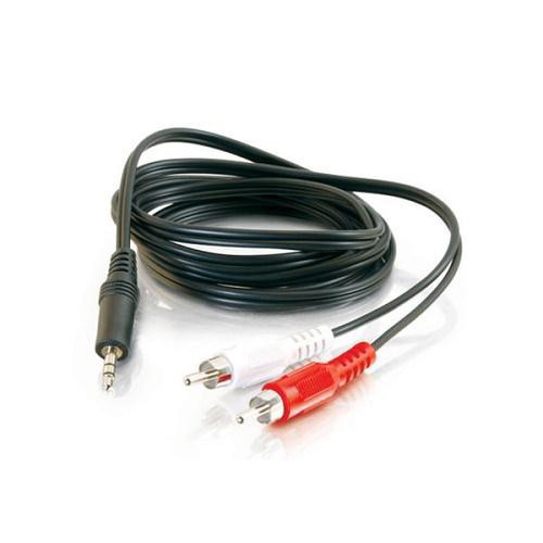 CablesToGo 3.5mm Stereo to RCA Male Cable 6FT