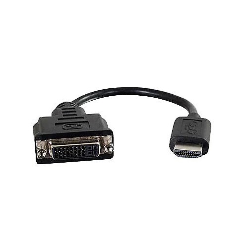 C2G 8in HDMI to DVI Adapter Converter Dongle - M/F Black