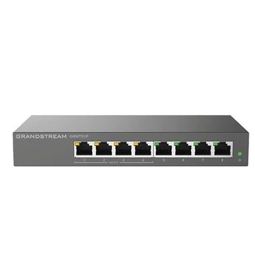Grandstream Layer 2 Unmanaged PoE Switch, 8 x GigE (4 x PoE), Metal Case
