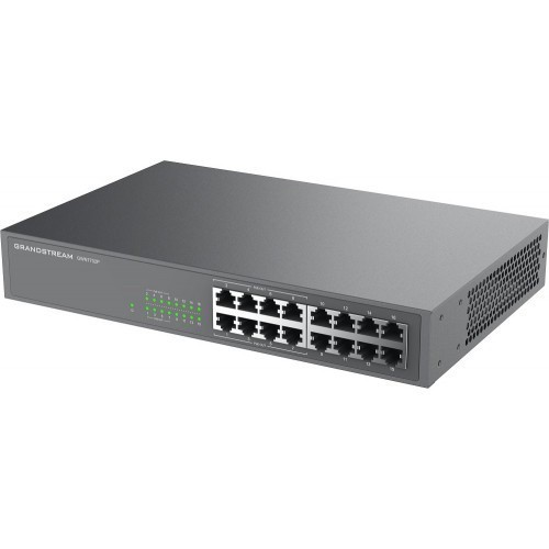 Grandstream Unmanaged Network Switch, 16 x GigE (8 x PoE)